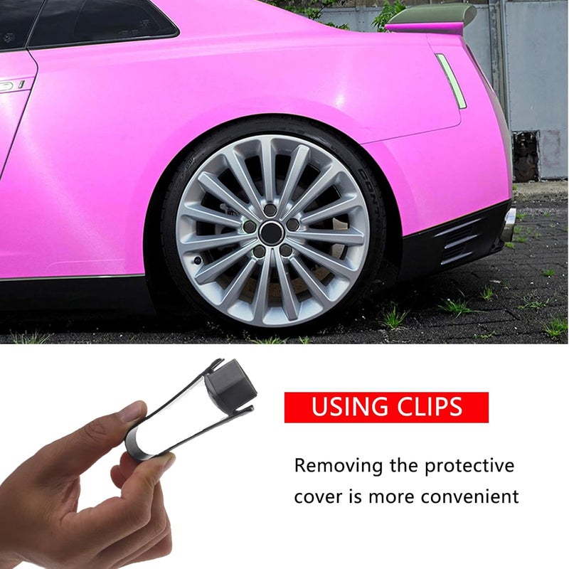 Nihfien 20 Pcs Wheel Lug Nut Covers, 19mm Universal Car Tire Nut Caps, Hexagonal Plastic Tire Bolt Caps with Removal Tool (Gray) - Image 5